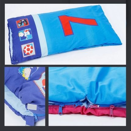 sac de couchage enfant coton seven 15 160cm bleu garcon